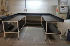 werktafels op hoogte